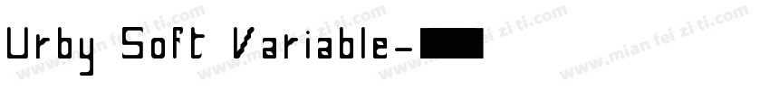Urby Soft Variable字体转换